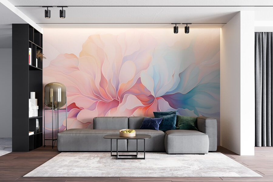 Pastels doux dans des motifs fluides