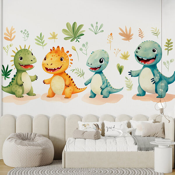 Groupe de dinosaures en dessin animé Groupe de dinosaures en dessin animé