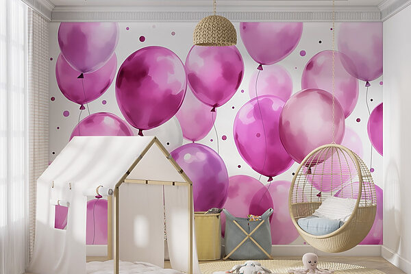 Groupe de ballons violets et blancs Groupe de ballons violets et blancs