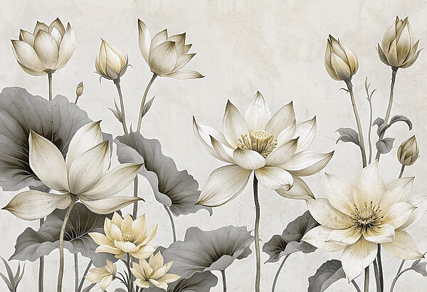 De belles fleurs dans des teintes douces De belles fleurs dans des teintes douces