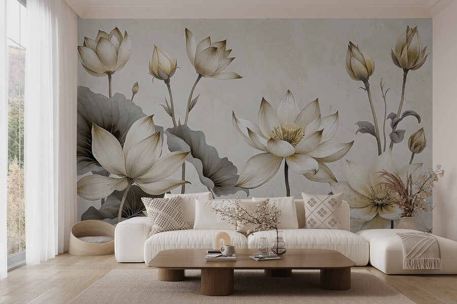 De belles fleurs dans des teintes douces De belles fleurs dans des teintes douces