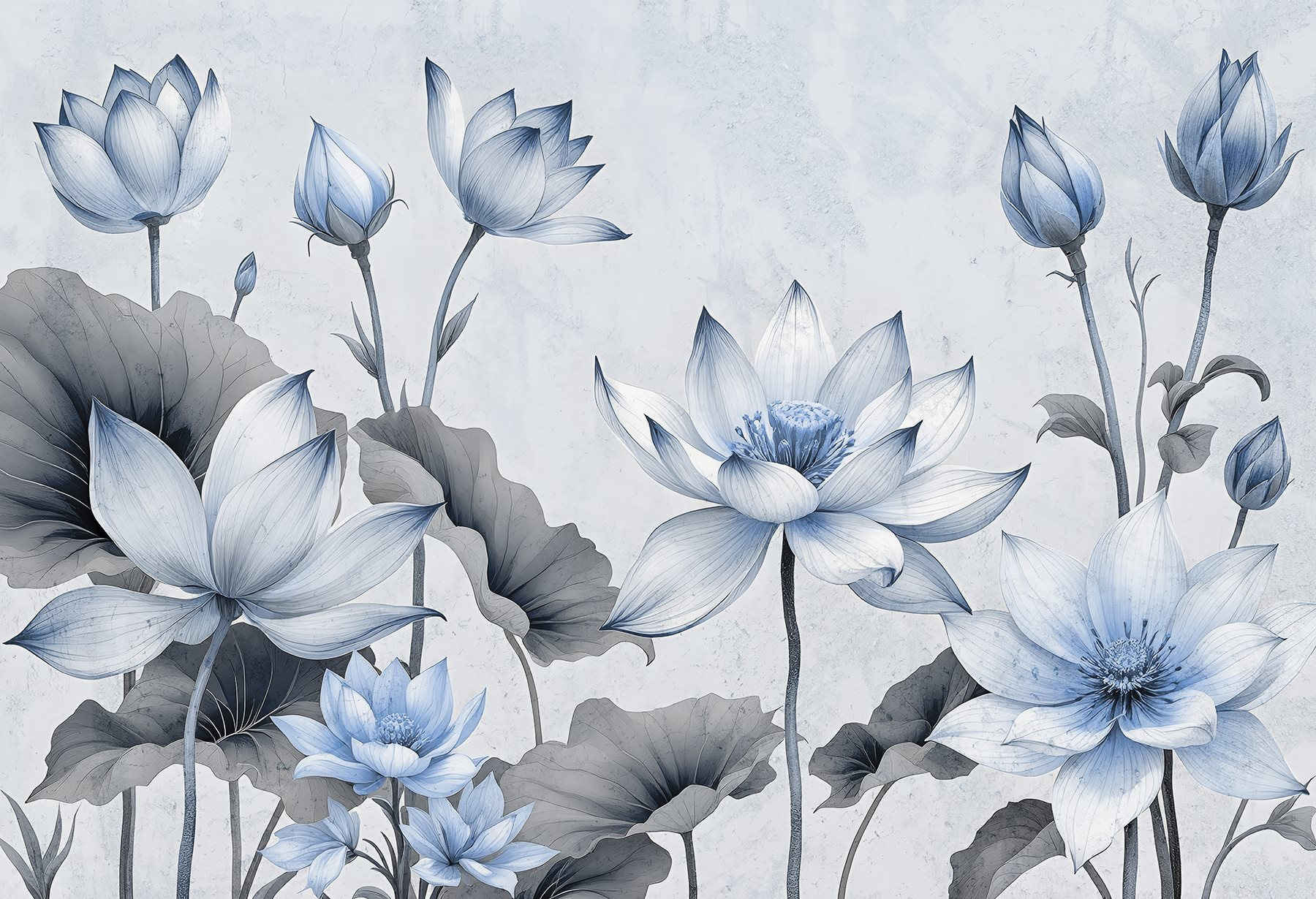 Delicate blooms in soft hues