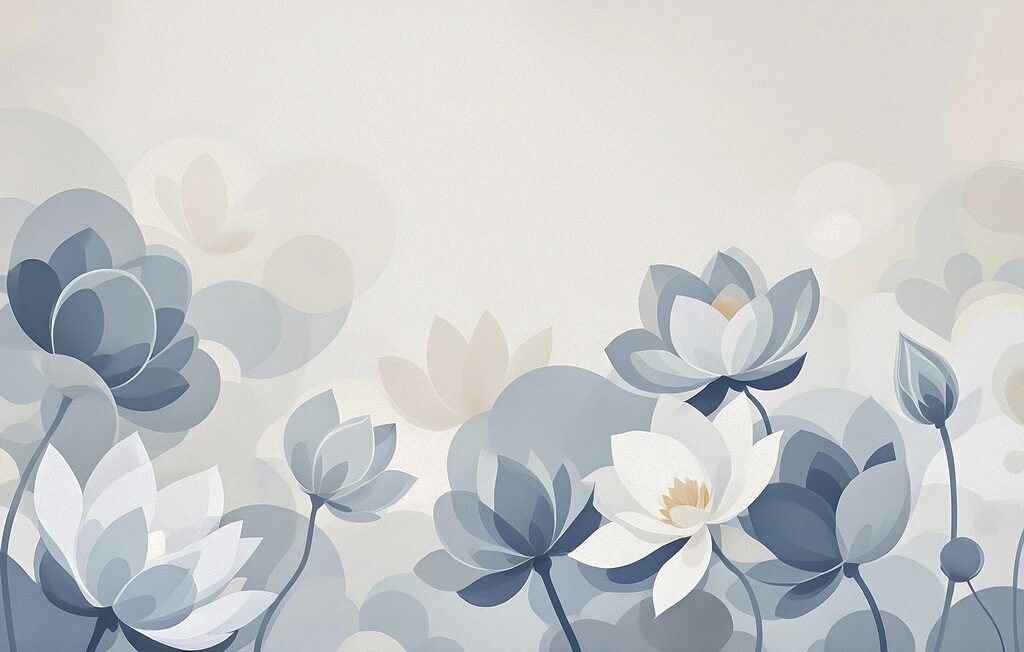 Des fleurs sereines dans des teintes douces Des fleurs sereines dans des teintes douces