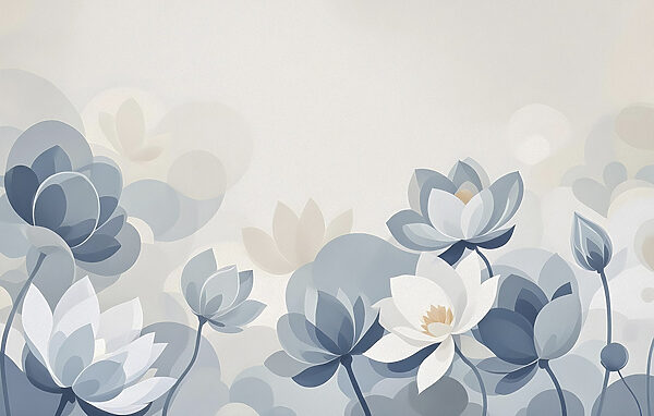 Des fleurs sereines dans des teintes douces Des fleurs sereines dans des teintes douces