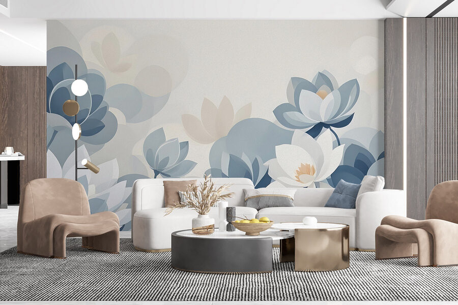 Des fleurs sereines dans des teintes douces