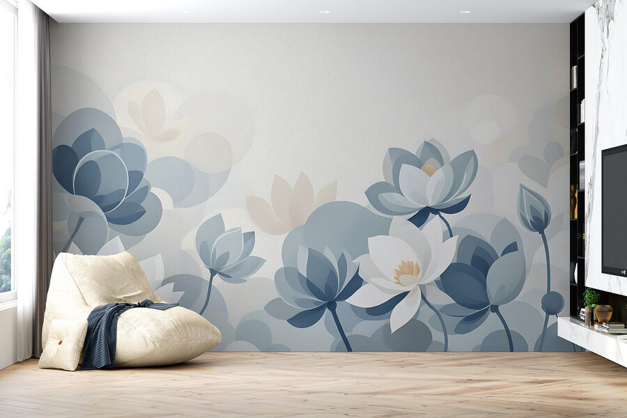 Des fleurs sereines dans des teintes douces