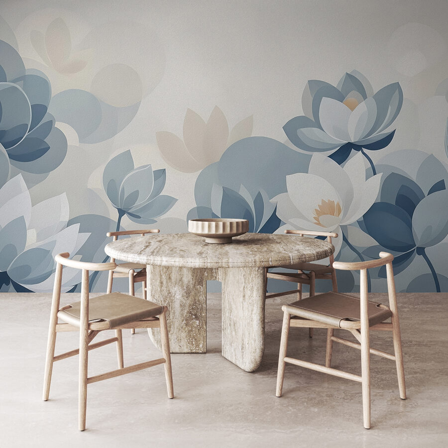 Des fleurs sereines dans des teintes douces