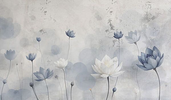 Papier peint avec des fleurs Papier peint avec des fleurs