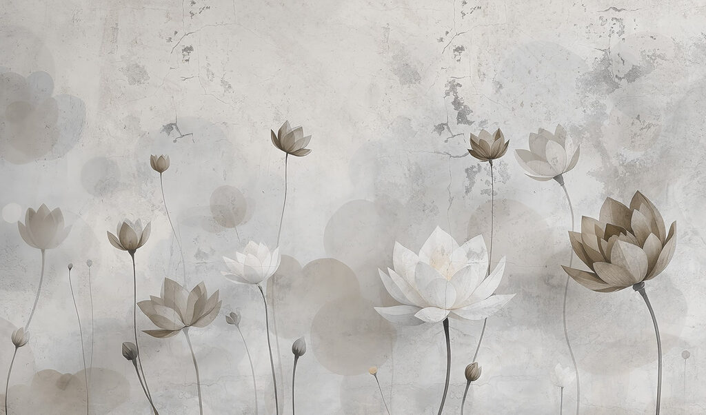 Papier peint avec des fleurs Papier peint avec des fleurs