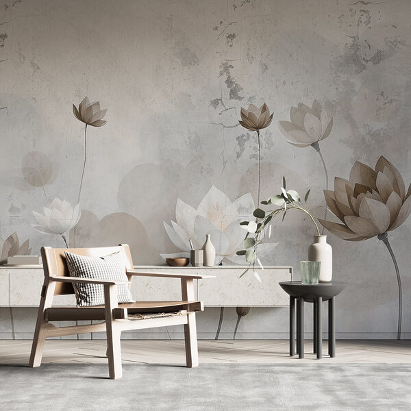 Papier peint avec des fleurs Papier peint avec des fleurs