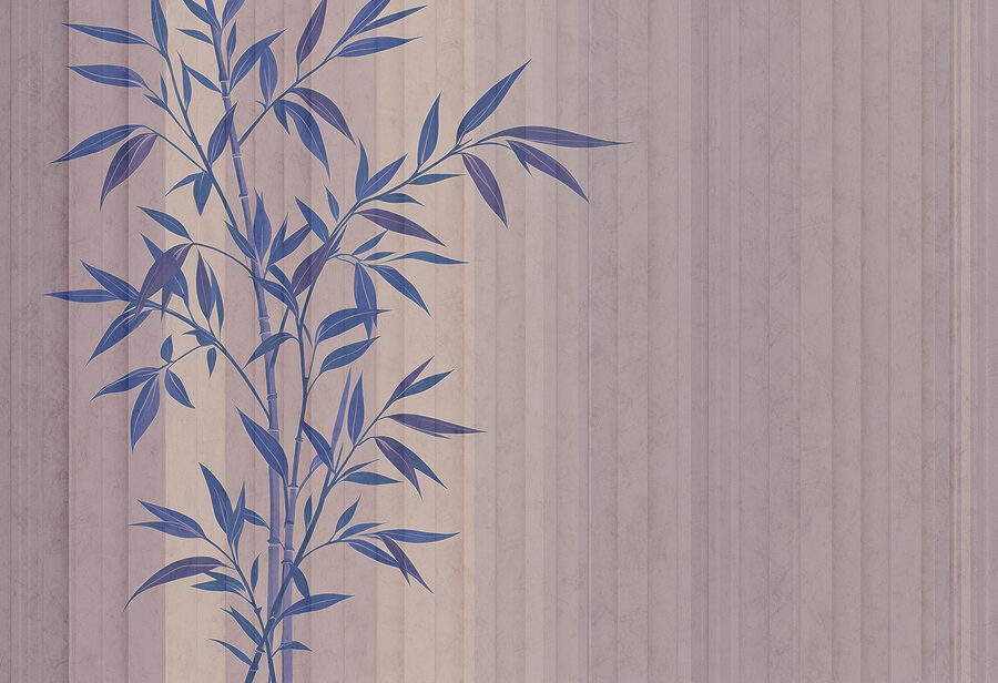 Plante à feuilles bleues