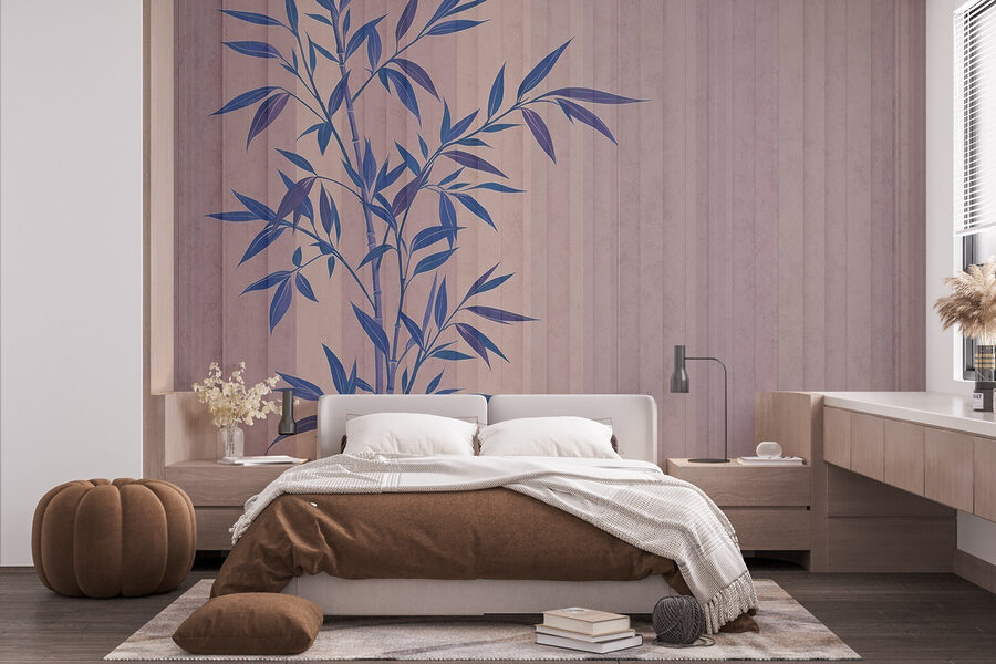 Plante à feuilles bleues