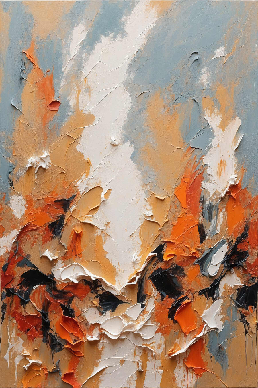 Des couleurs vives dans l'expression abstraite