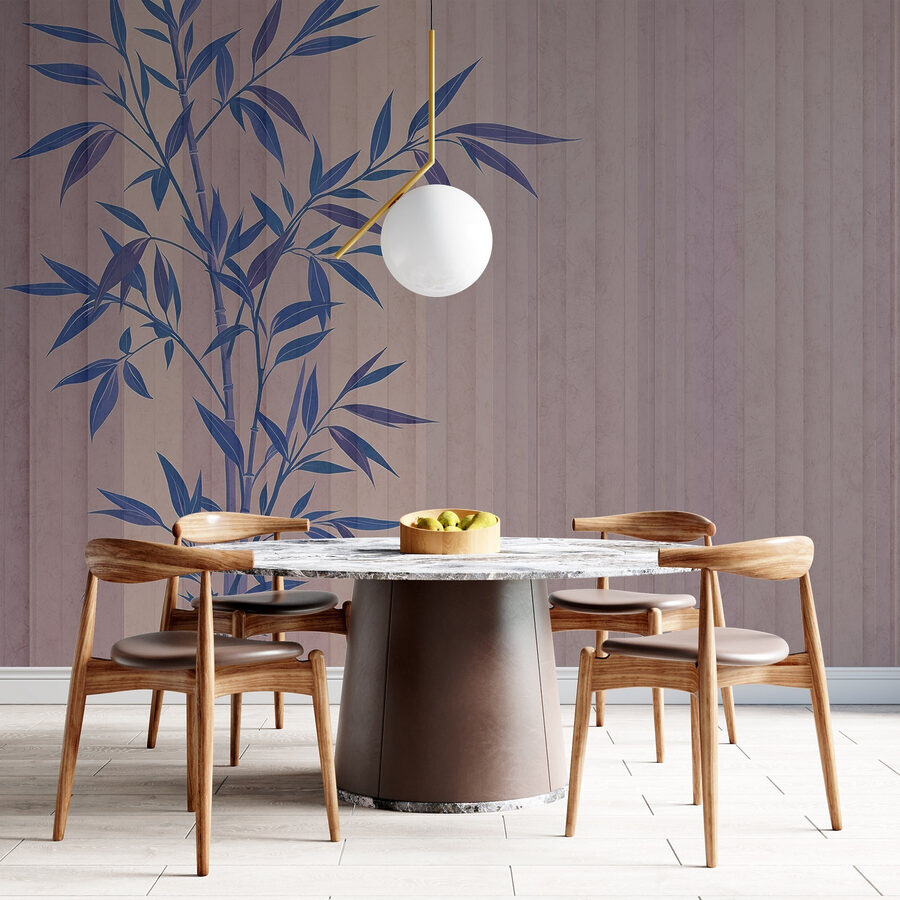 Plante à feuilles bleues