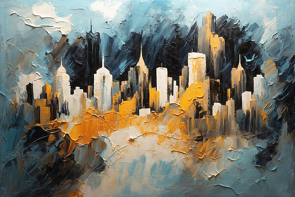 Peinture d'une ville Peinture d'une ville