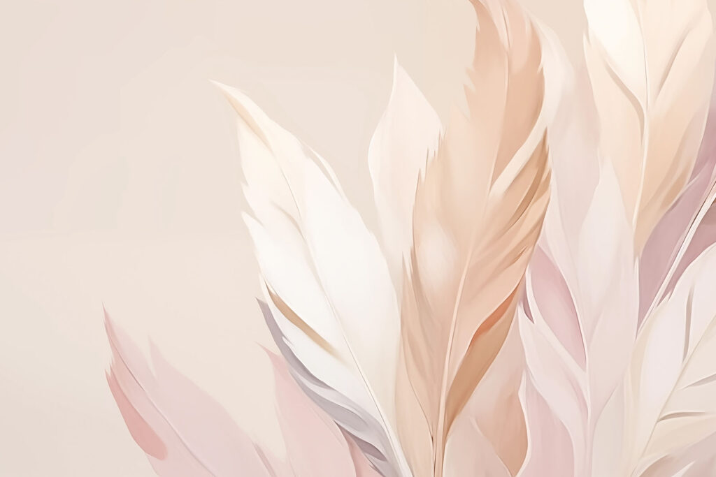 Des teintes douces de plumes délicates. Des teintes douces de plumes délicates.