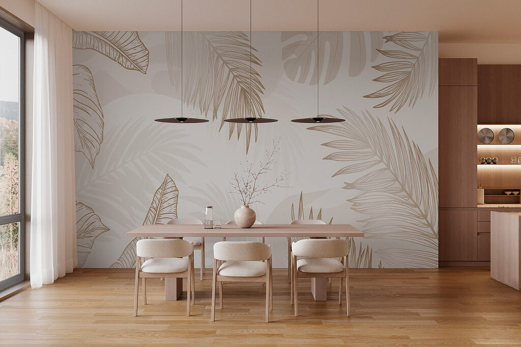 White background with brown leaves