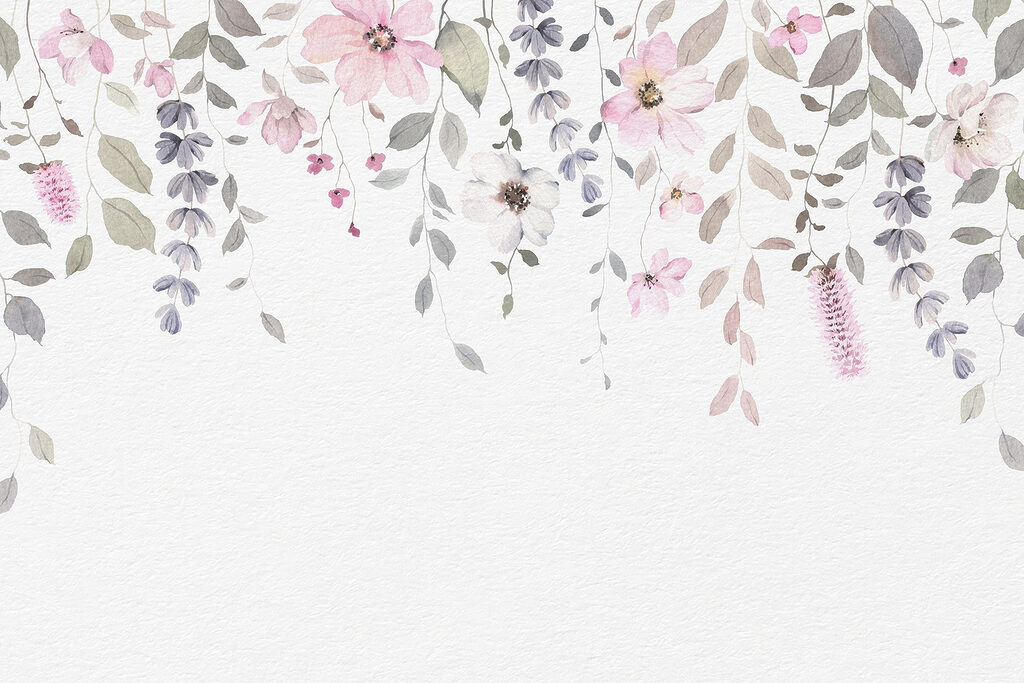 Fleurs délicates et verts doux Fleurs délicates et verts doux