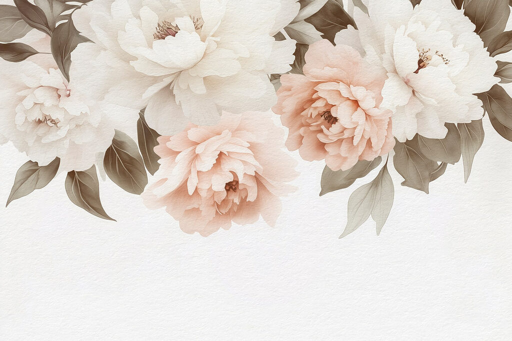 Groupe de fleurs avec feuilles Groupe de fleurs avec feuilles
