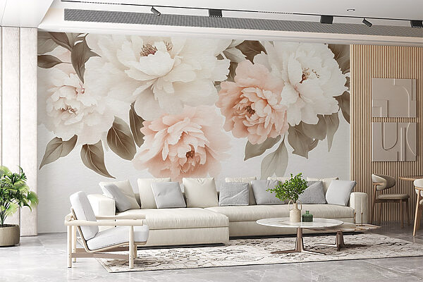 Groupe de fleurs avec feuilles Groupe de fleurs avec feuilles