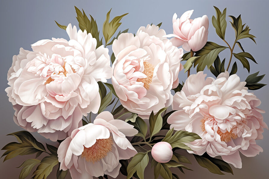 Papier peint Groupe de fleurs blanches – Image 6