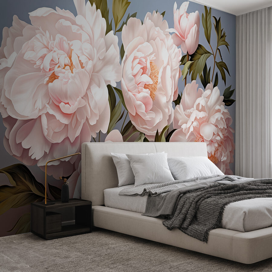Papier peint Groupe de fleurs blanches – Image 2
