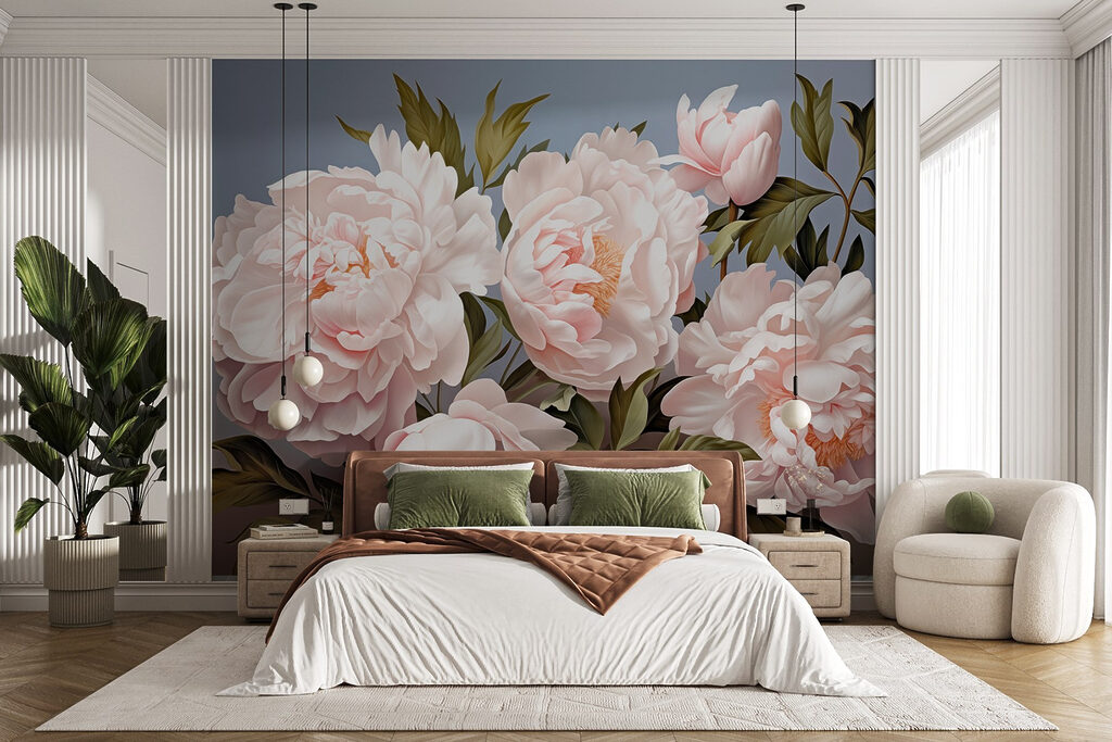 Group of white flowers Group of white flowers