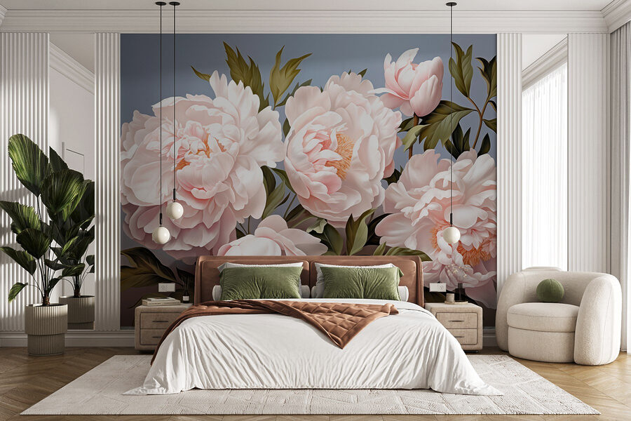 Papier peint Groupe de fleurs blanches – Image 3