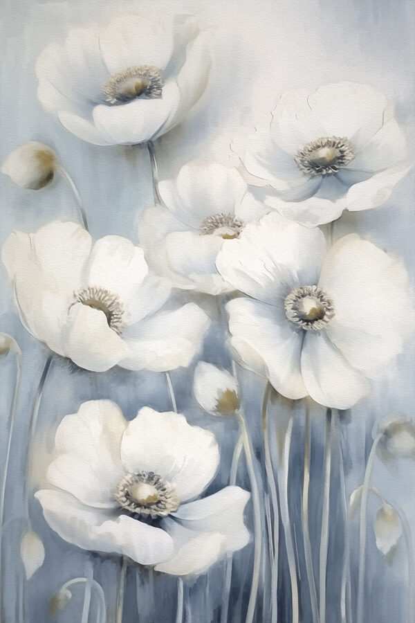 Peinture de fleurs blanches Peinture de fleurs blanches