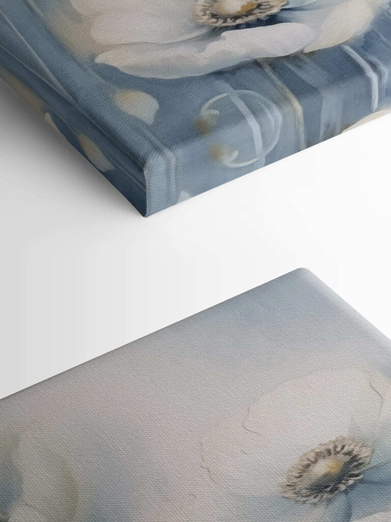 Painting of white flowers