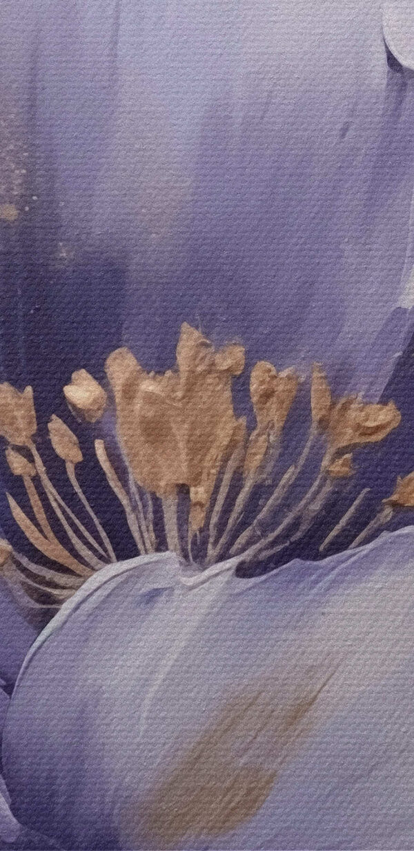 Peinture d'une fleur violette Peinture d'une fleur violette