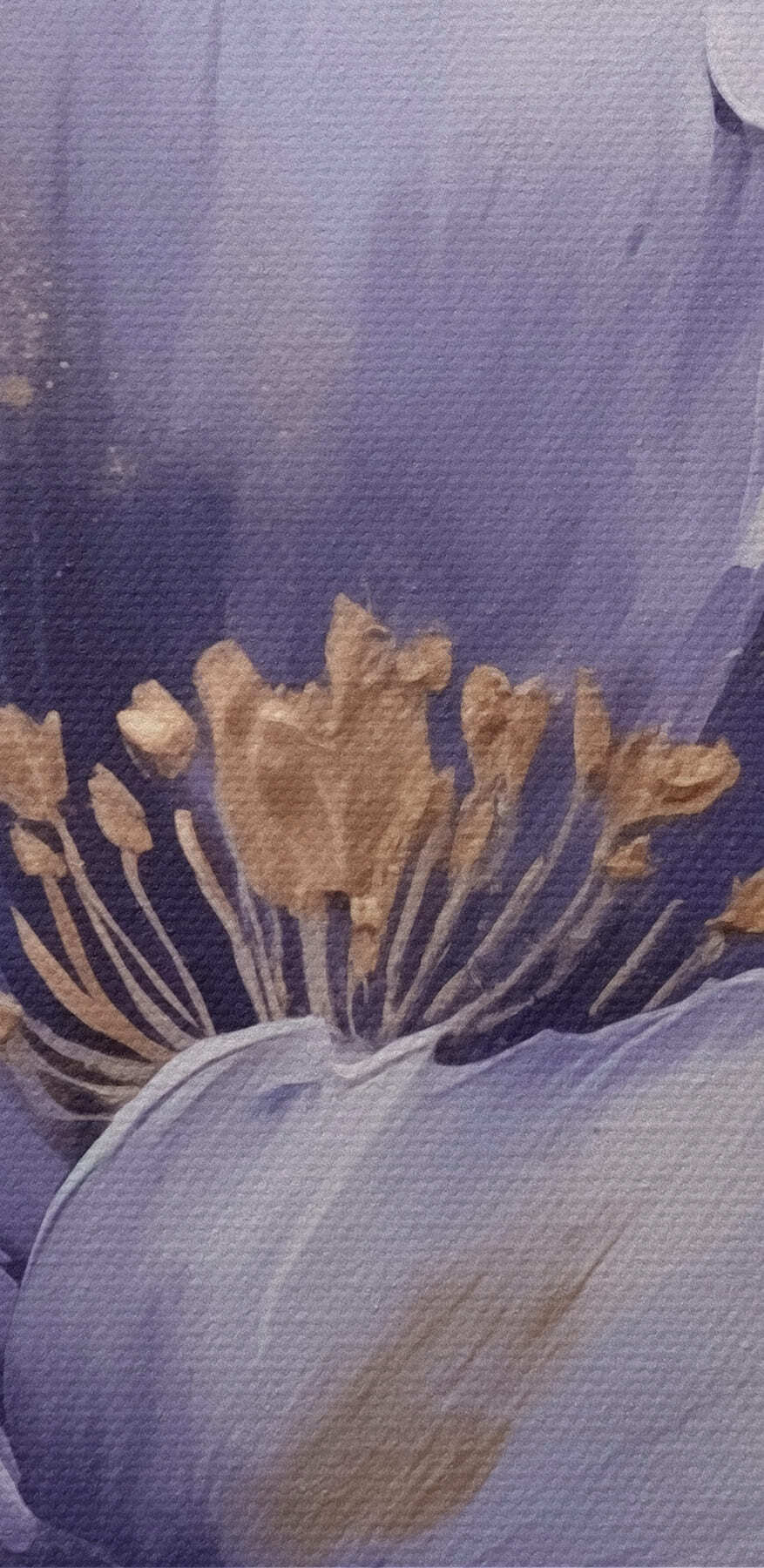 Peinture d'une fleur violette Peinture d'une fleur violette