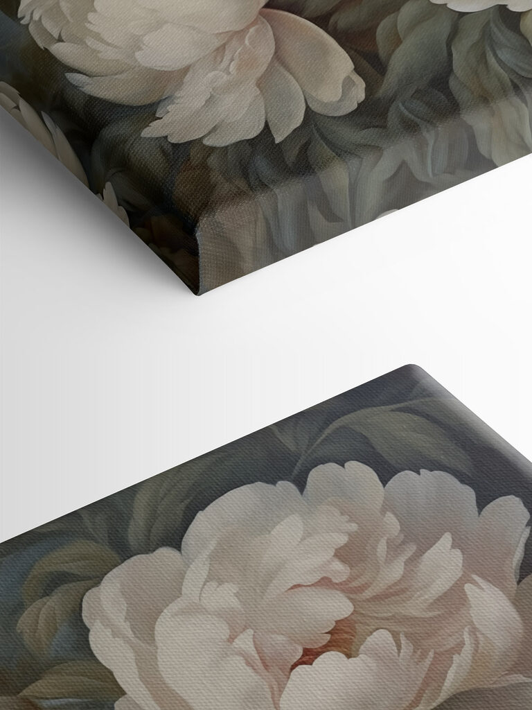 Painting of white flowers