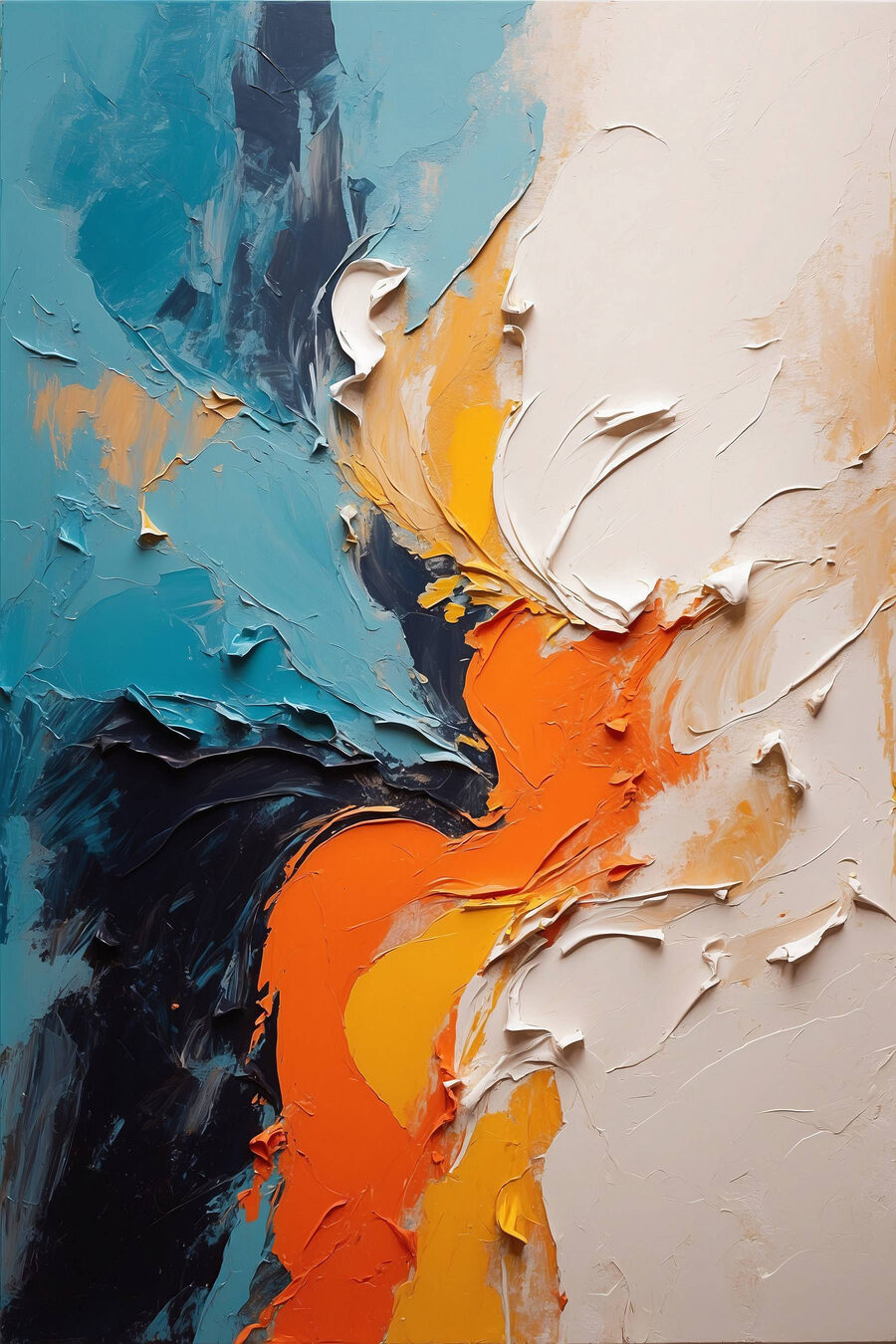 Des tourbillons de couleurs et de textures vibrantes Des tourbillons de couleurs et de textures vibrantes