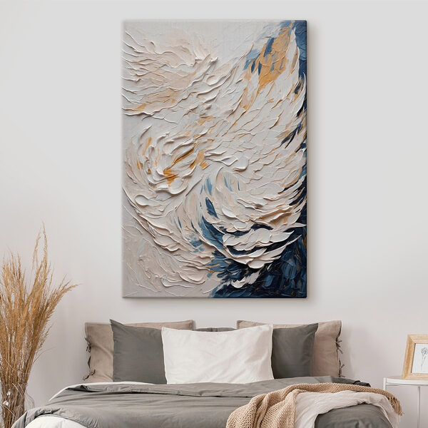 Peinture blanche et bleue Peinture blanche et bleue