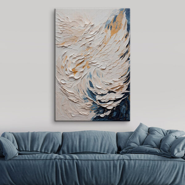 Peinture blanche et bleue Peinture blanche et bleue