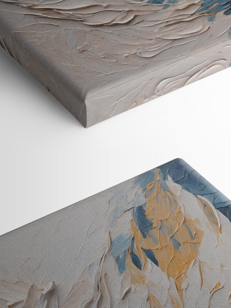 White and blue painting White and blue painting