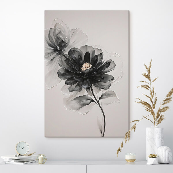Fleur noire et blanche Fleur noire et blanche