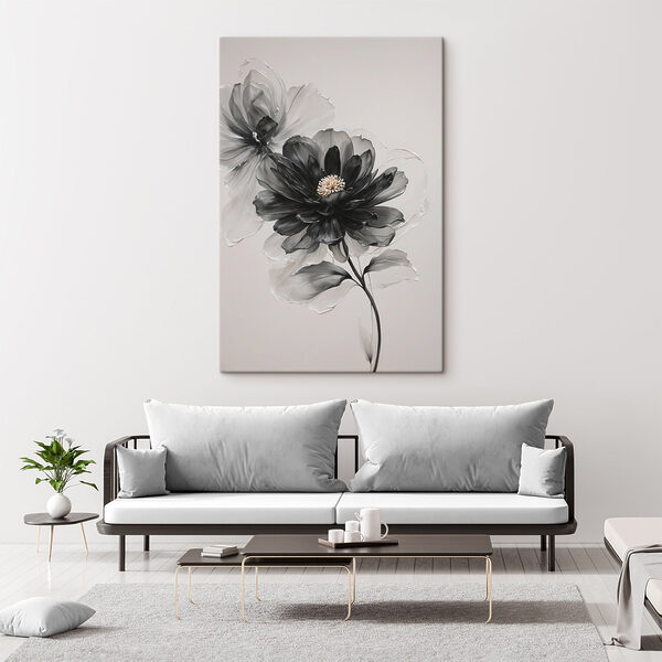 Fleur noire et blanche Fleur noire et blanche