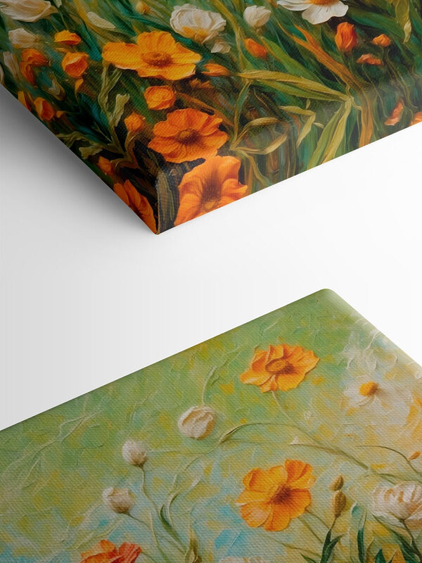 Peinture de fleurs dans un champ Peinture de fleurs dans un champ