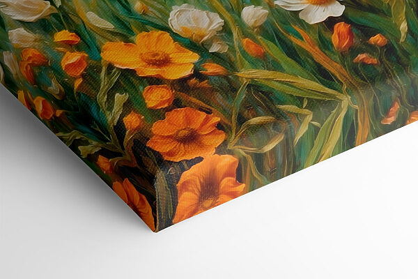 Peinture de fleurs dans un champ Peinture de fleurs dans un champ