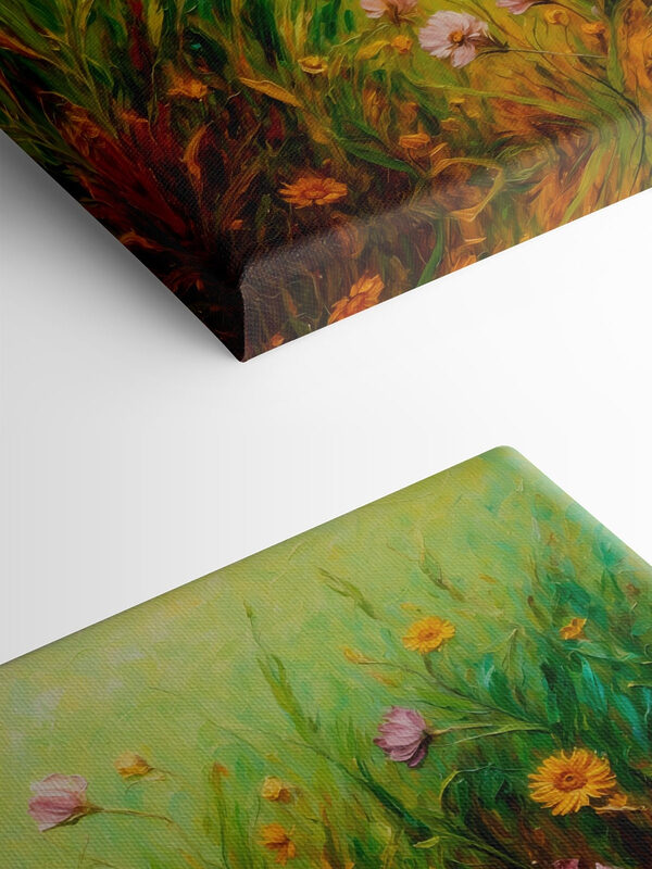 Peinture de fleurs dans un champ Peinture de fleurs dans un champ