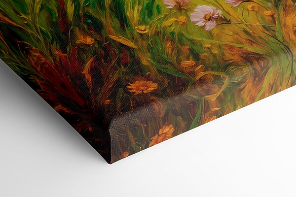 Peinture de fleurs dans un champ Peinture de fleurs dans un champ