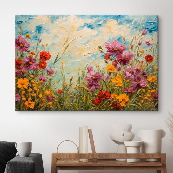 Peinture de fleurs et d'herbe Peinture de fleurs et d'herbe