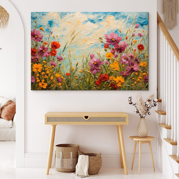 Peinture de fleurs et d'herbe Peinture de fleurs et d'herbe