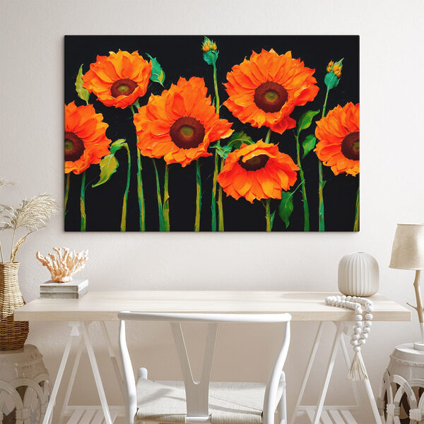 Groupe de fleurs orange Groupe de fleurs orange