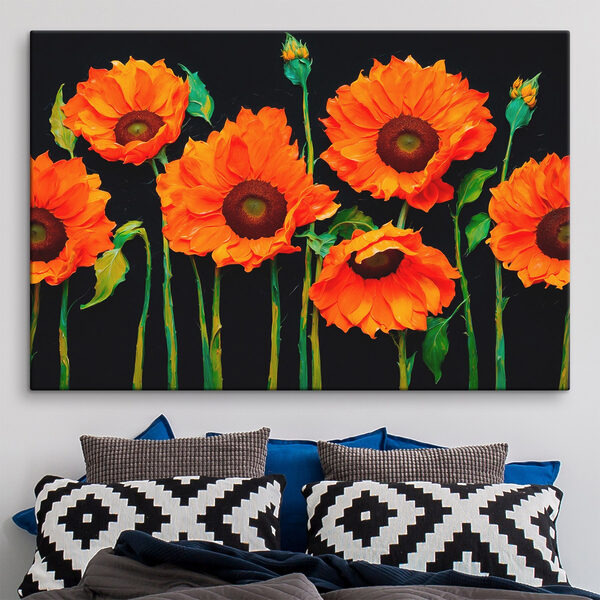 Groupe de fleurs orange Groupe de fleurs orange