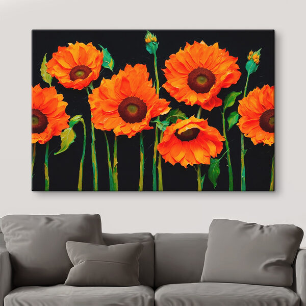 Groupe de fleurs orange Groupe de fleurs orange