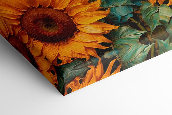 Peinture de tournesols dans un champ Peinture de tournesols dans un champ