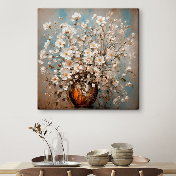 Vase de fleurs blanches Vase de fleurs blanches